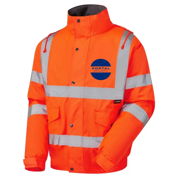 Portal Hi-Vis Orange Bomber Jacket