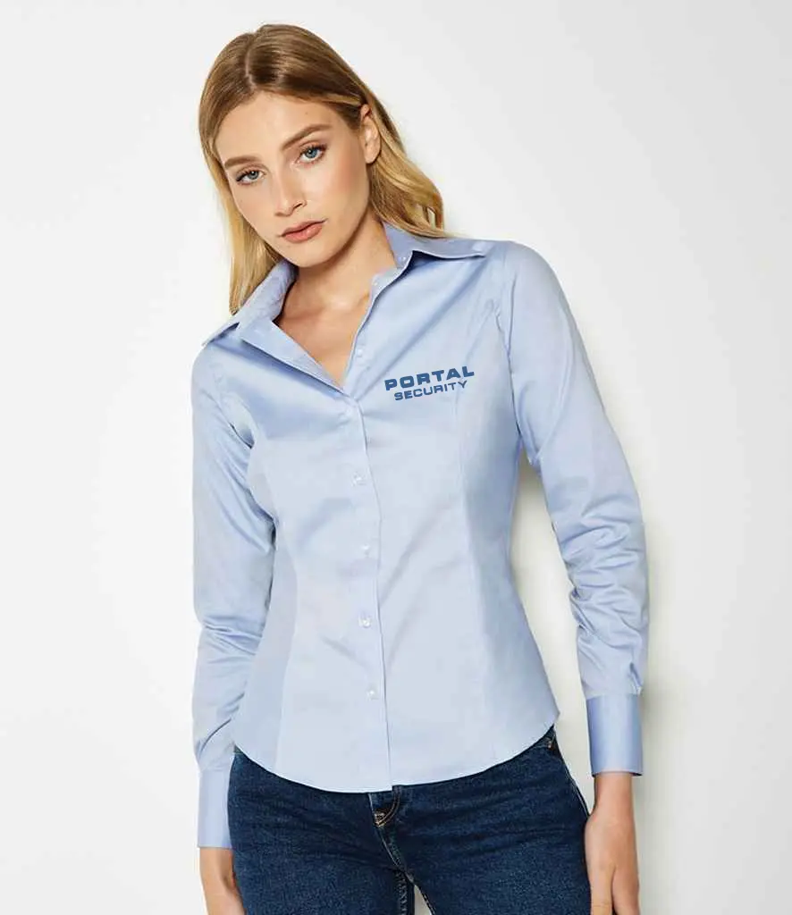 Portal Ladies Premium L/Sleeve Tailored Oxford Shirt