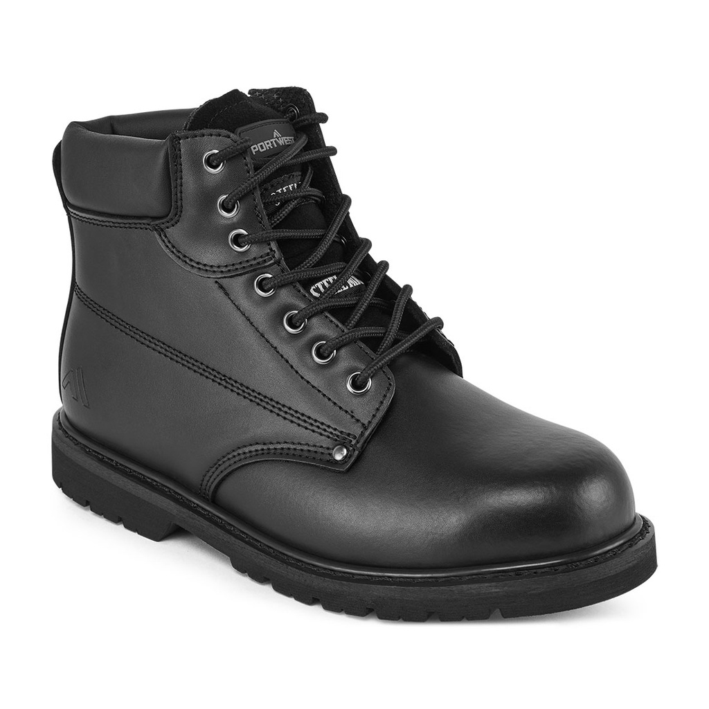 Steel Action Leather Ankle Boot SBP HRO