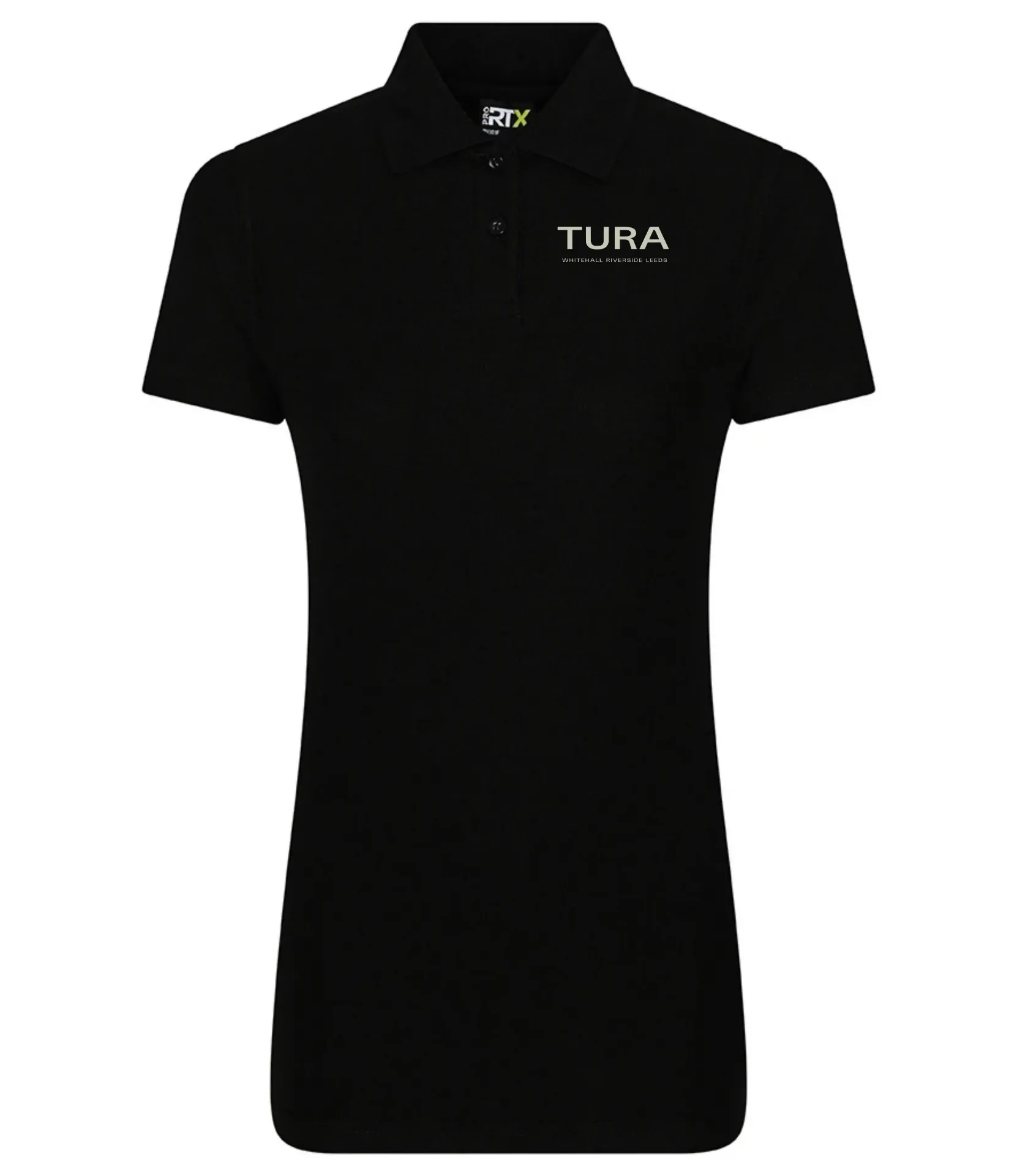 Tura Ladies Pro Piqué Polo Shirt (Black, XS)