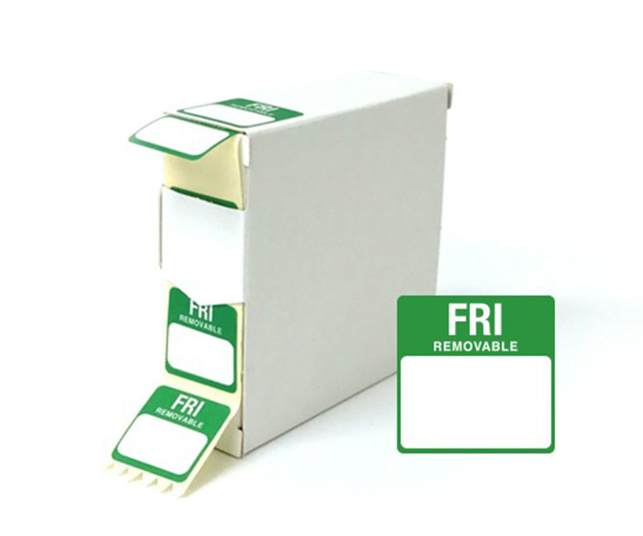 Friday 25x25mm Food Labels - 1000 pack