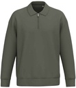 Native Spirit Unisex 1/4 Zip Sweatshirt with Polo Collar