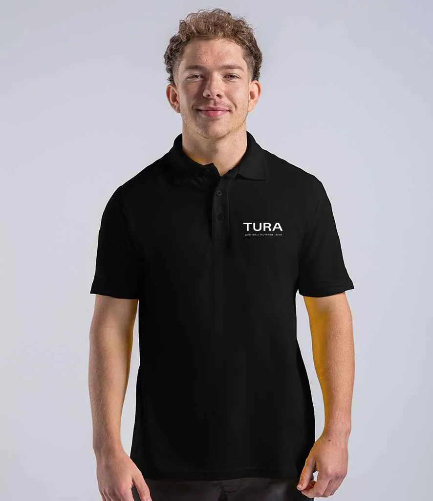 Tura Unisex Polo Shirt (Black, XS)