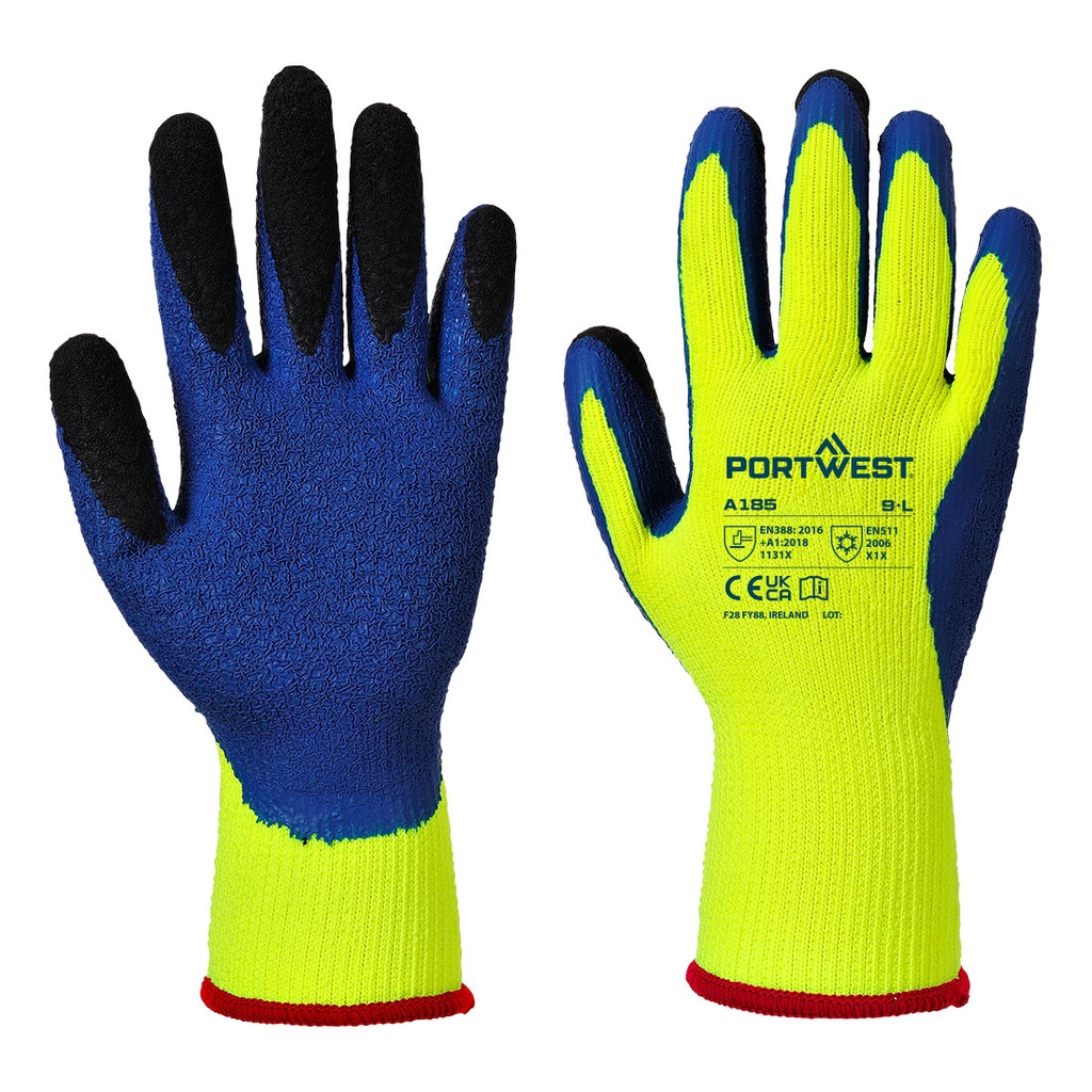 Cold 7 Latex Crinkle Finger Dipped Glove