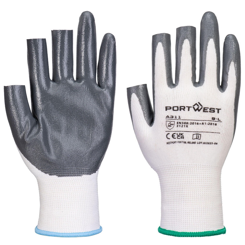 Grip 13 Nitrile 3 Fingerless Glove (Pk 12)