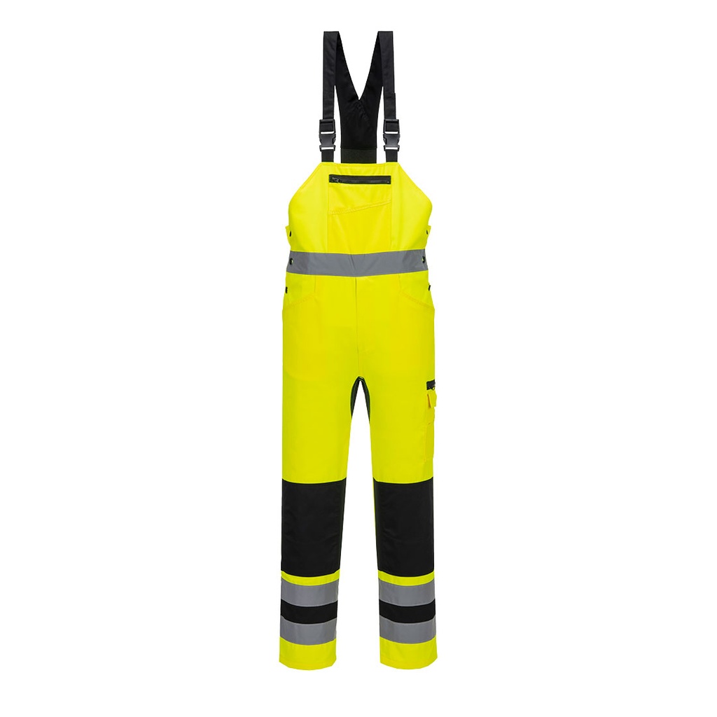 [CD852YBRS] WX2 Eco Hi-Vis Bib & Brace (S, Yellow/Black)