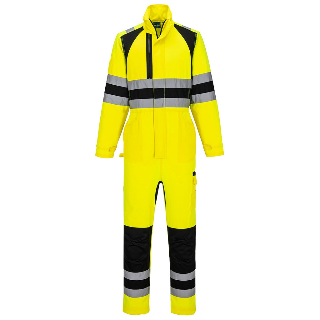 [CD855YBRS] WX2 Eco Hi-Vis Coverall (S, Yellow/Black)