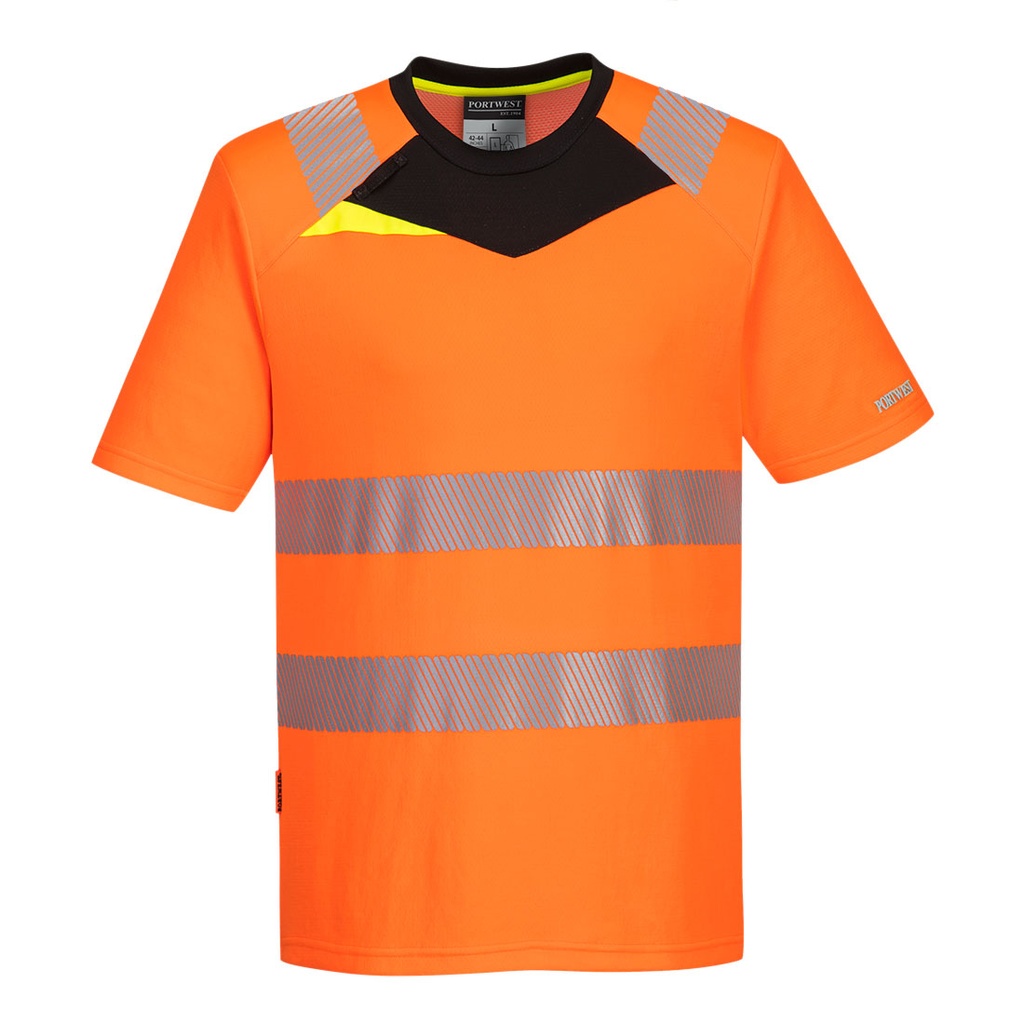 DX4 Hi-Vis T-Shirt S/S (S, Yellow/Black)