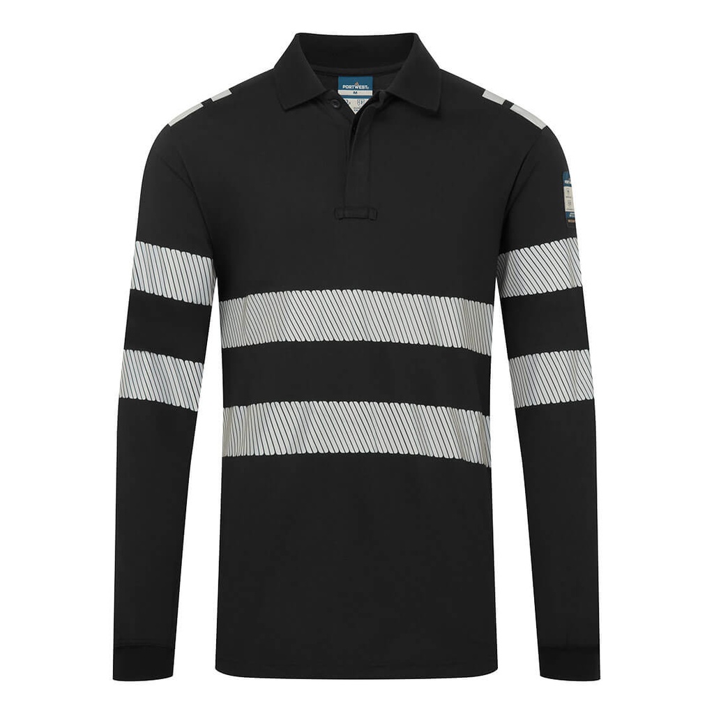 PW3 Modaflame Knit FR Long Sleeve Polo Shirt