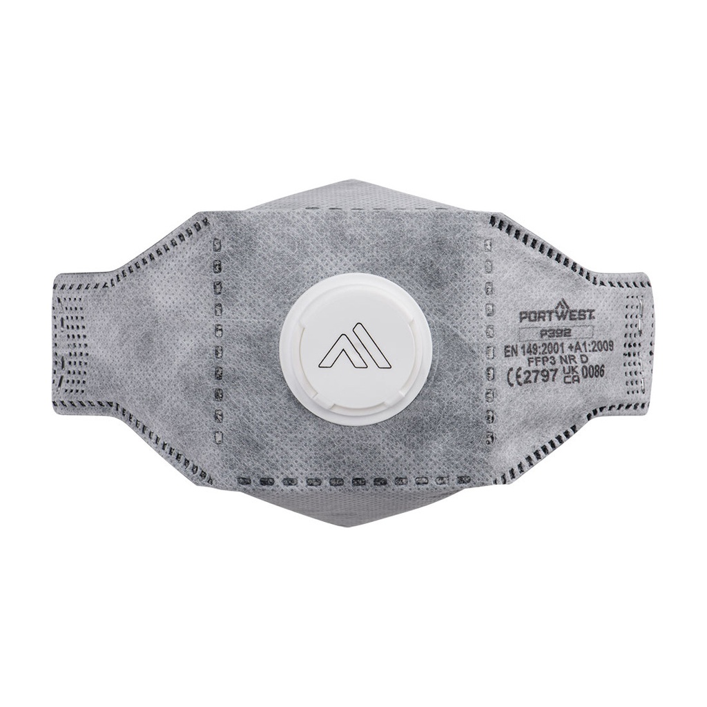 EAGLE FFP3 Valved Carbon Fold Flat Respirator (Pk10)