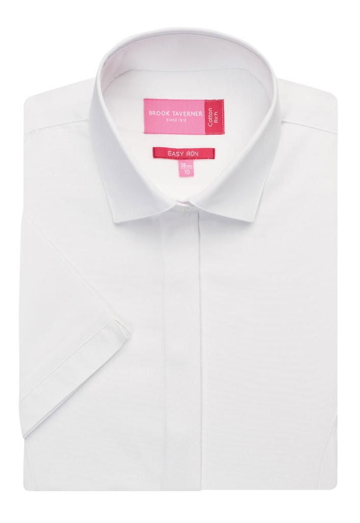 [2296HNavy06R] Brook Taverner Modena Blouse (6 Regular, Navy)