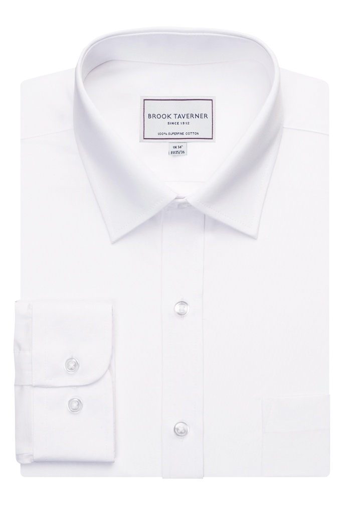 [7979ALWhite145] Brook Taverner Ortona Shirt (145)