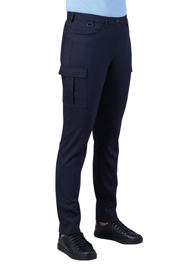 [2375DBlack10] Brook Taverner Nantes Cargo Trouser (10, Black)