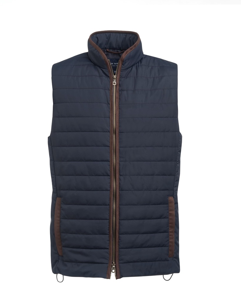 [4370DBlack2XL] Brook Taverner Tampa Premium Quilted Gilet (2XL, Black)