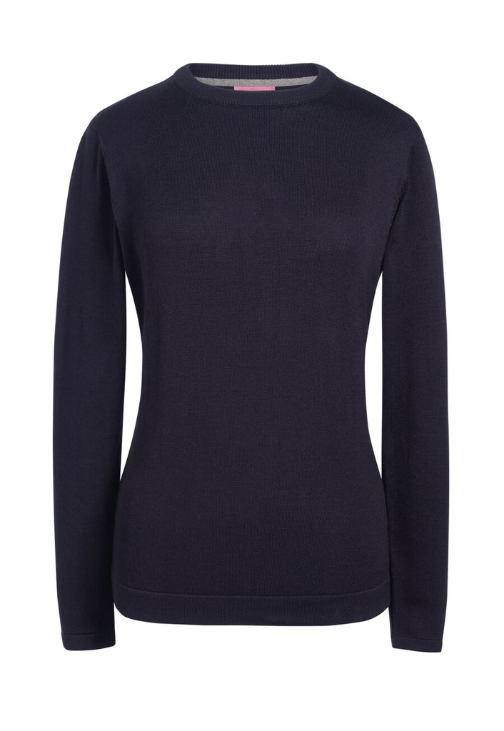 [2384DBlack2XL] Brook Taverner Helena Crew Neck Jumper (2XL, Black)
