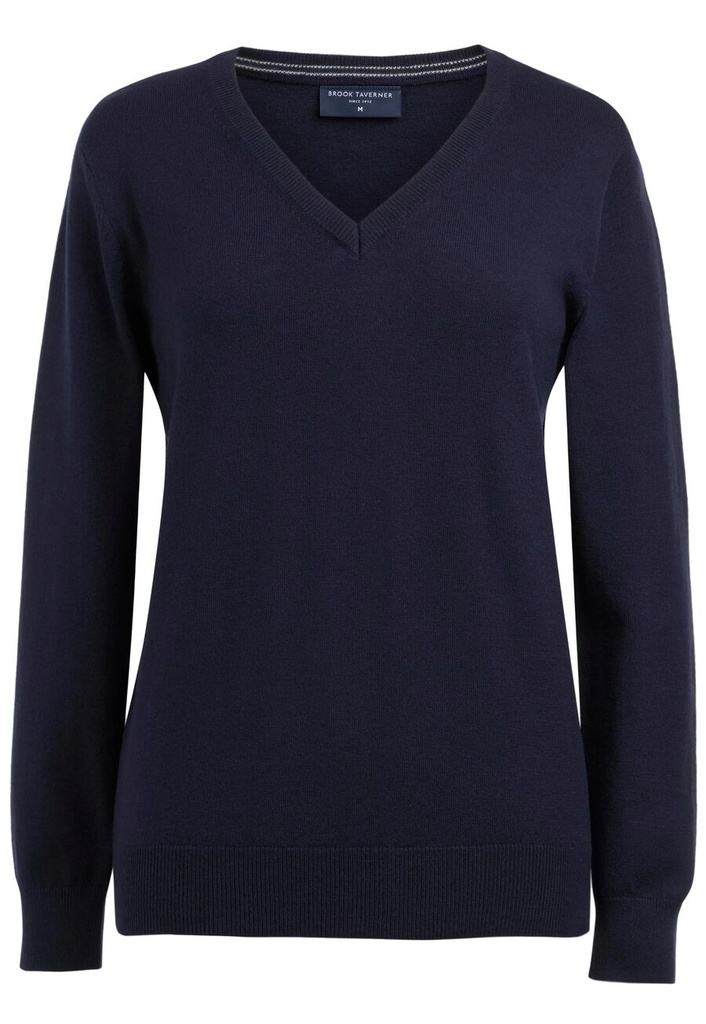 [2396BOatmeal2XL] Brook Taverner Riga V-Neck Jumper (2XL, Oatmeal)