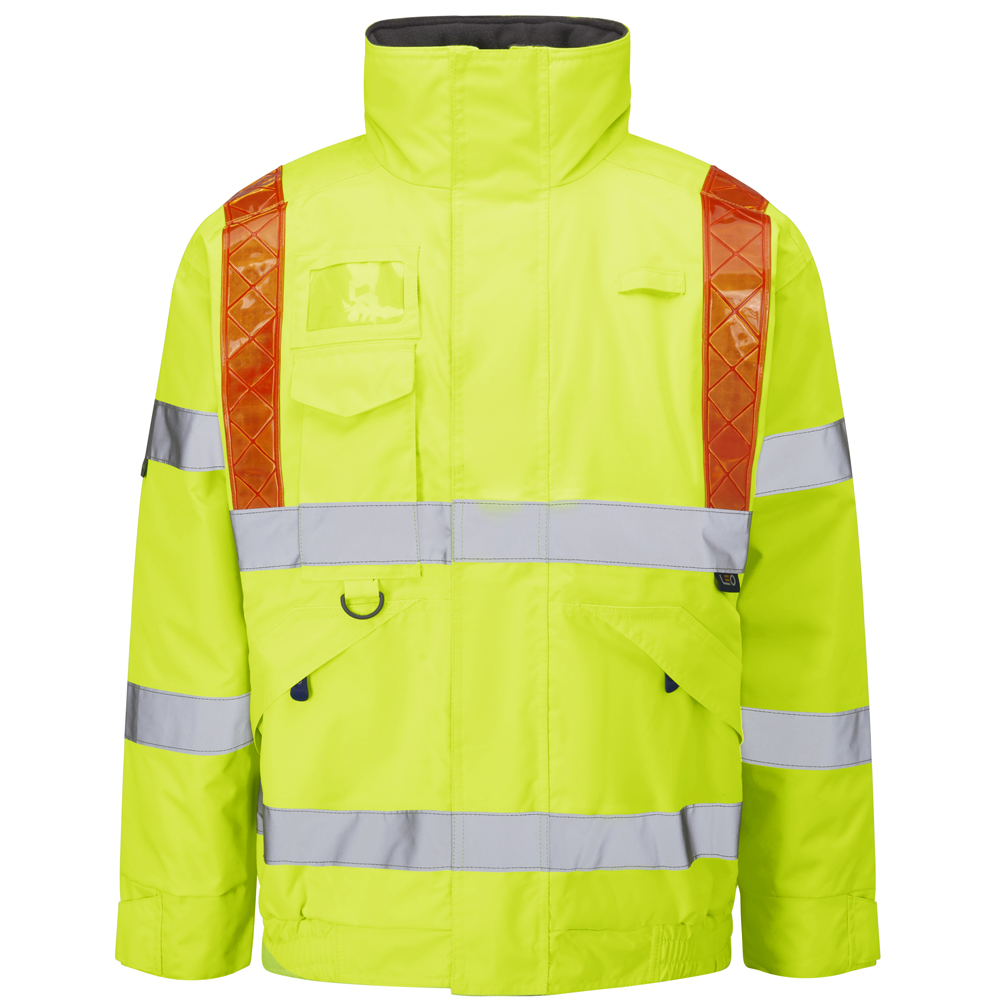 PORTMORE Leo EcoViz 4K Superior Baffle Lined Bomber Jacket with Red Braces